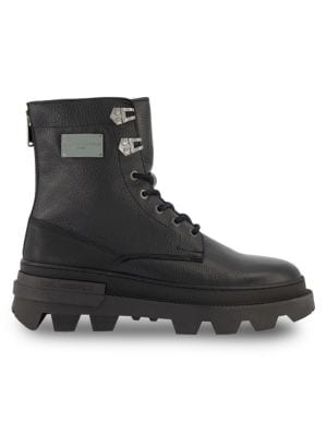 Karl Lagerfeld Paris
Log Sole Leather Combat Boots