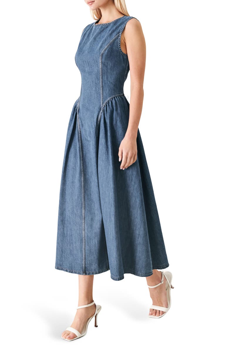 FREEMARKET Denim Midi Dress