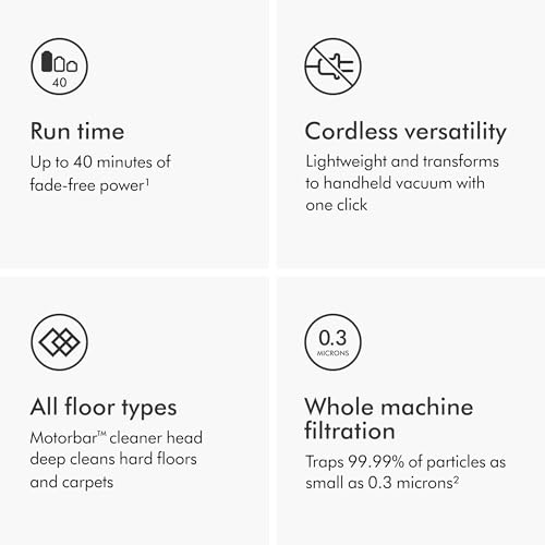 Amazon Dyson V8 Plus Cordless Vacuum, Silver/Nickel