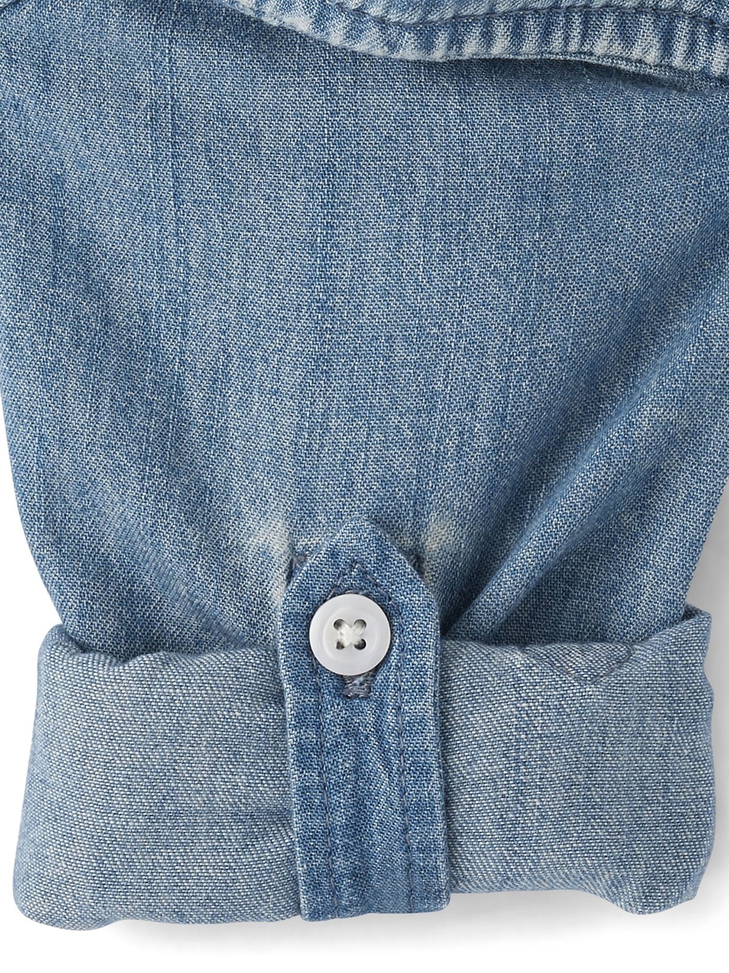 thumbnail image 4 of The Children's Place Baby & Toddler Boys Long Sleeve Button Up Woven, Sizes 6M-5T, 4 of 4