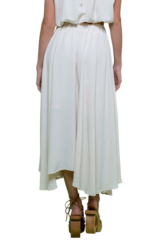 Blu Pepper Pleated Maxi Skirt