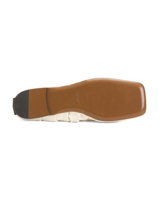 NEOUS Made In Italy Leather Phina Words Ballet Flats
