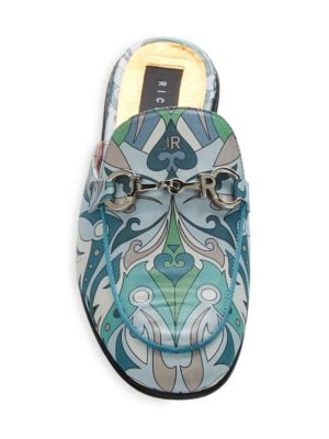 John Richmond
Swirl Leather Mules