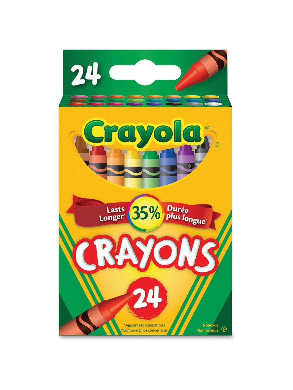 Crayola® Standard Crayons, Assorted Colors, Box Of 24 Crayons
Item #
119503