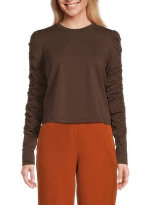 Joseph A
                                                                         Lace Sleeve Sweater