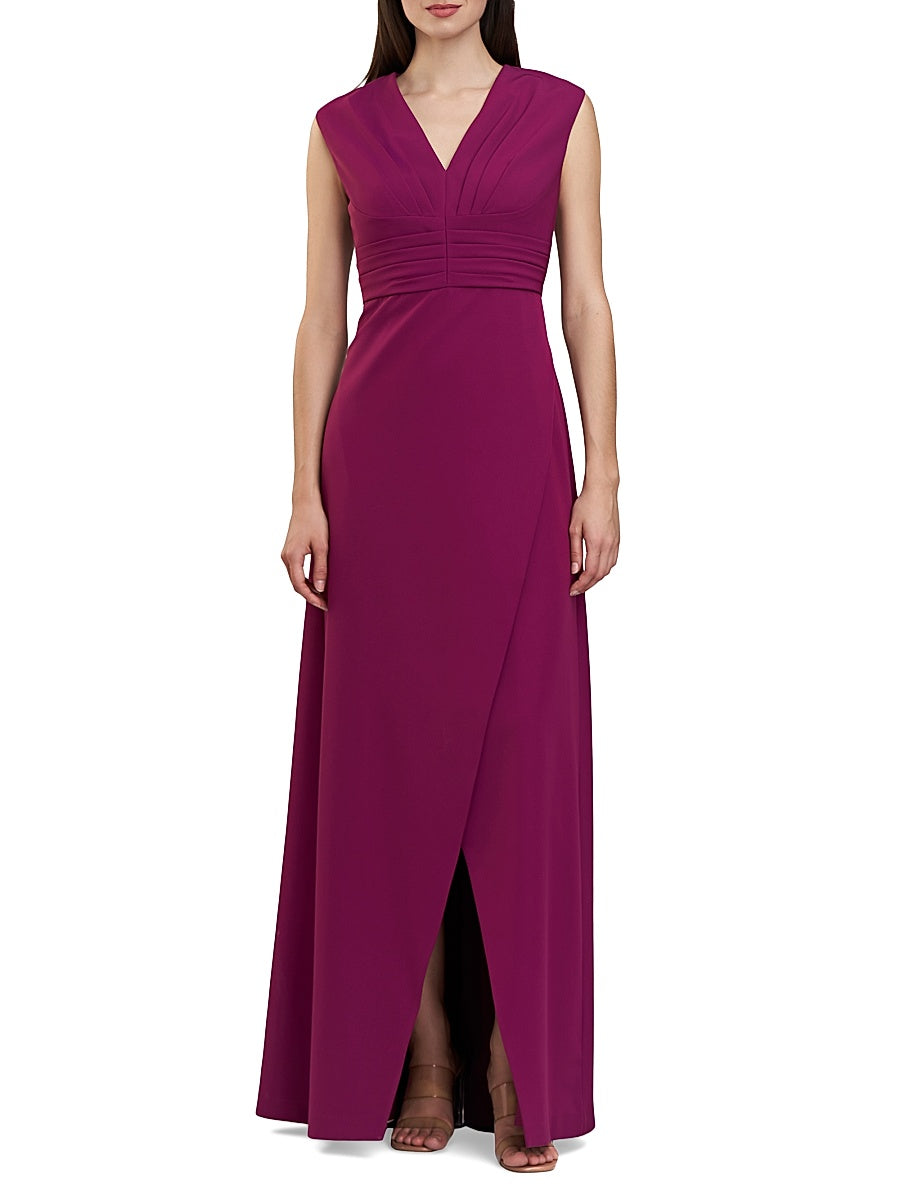 Floral Embroidered Mesh Gown