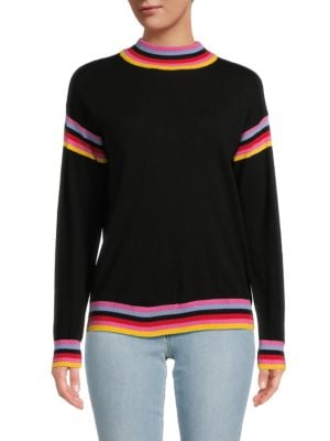 Joseph A
                                                                         Lace Sleeve Sweater