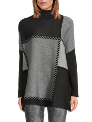 Joseph A
                                                                         Lace Sleeve Sweater
