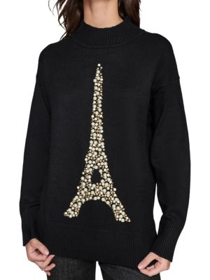 Joseph A
                                                                         Lace Sleeve Sweater