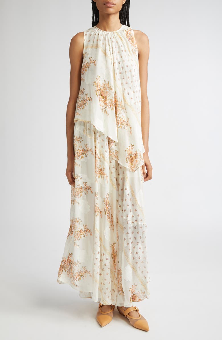 Ulla Johnson Caprice Floral Layered Silk Blend Dress