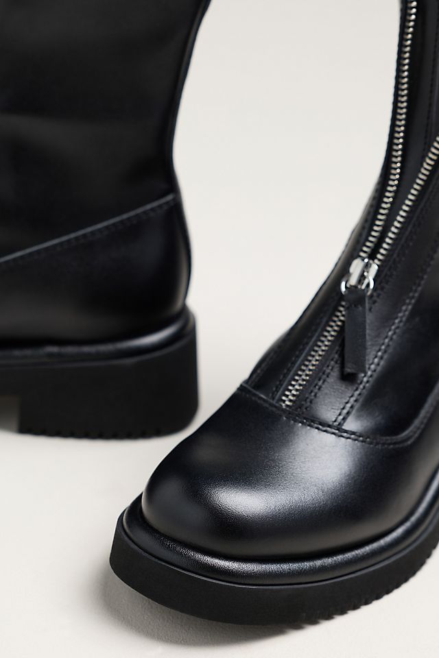 Anthropologie Dolce Vita Shante Zip-Front Boots