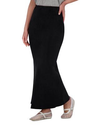 Point Brushed Straight Skirt