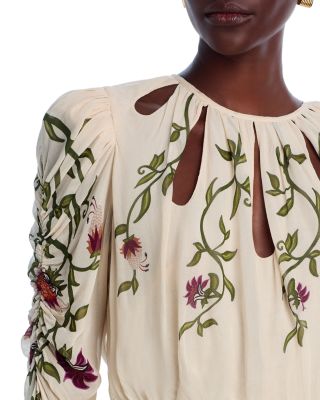 FARM Rio Romantic Nature Long Sleeve Maxi Dress