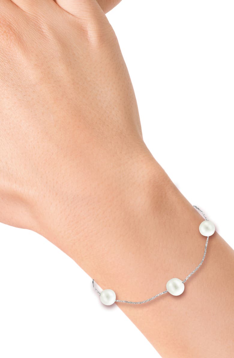 EFFY Sterling Silver & 6-7mm Cultured Freshwater Pearl Bracelet