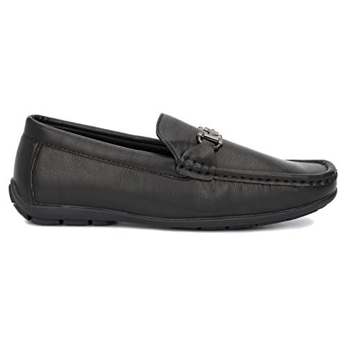Xray Footwear Boy's Tobin Loafers Casual Slip on, Flat Sole, Apron Toe, Thermoplastic Rubber Outsole