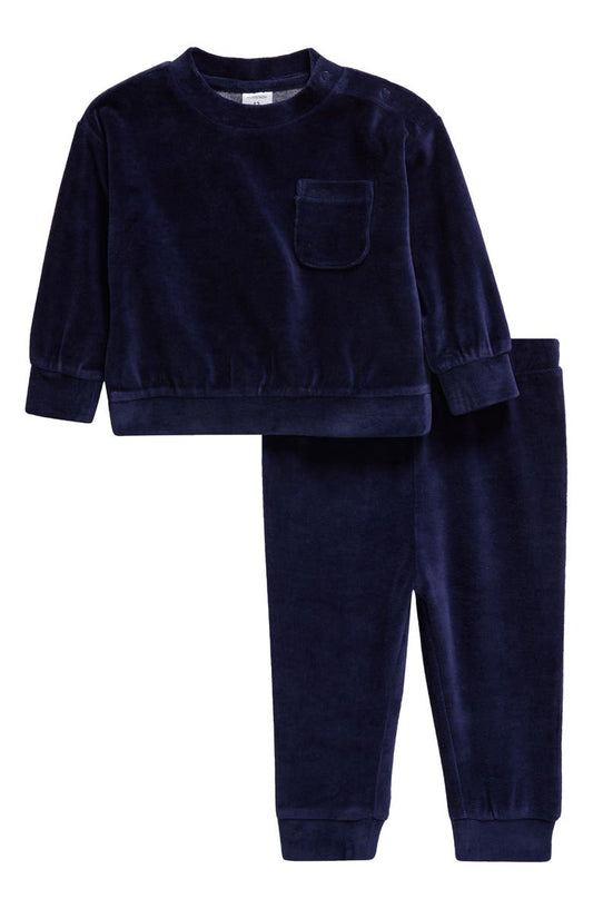 Nordstrom Velour Top & Joggers Set