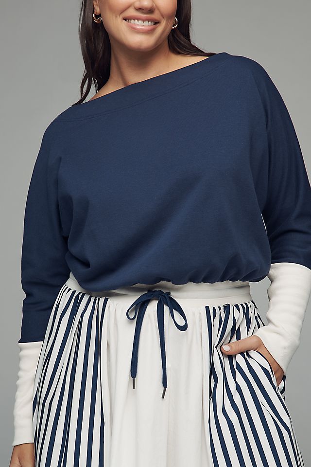 Anthropologie Daily Practice Twofer Long-Sleeve Maxi Dress