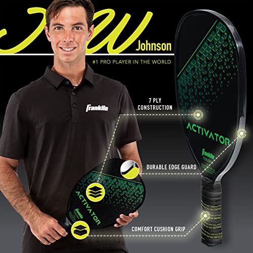 Franklin Sports Pickleball Paddle and Ball Set - Wooden Pickleball Rackets + Pickleballs - Activator - USA Pickleball (USAPA) Approved