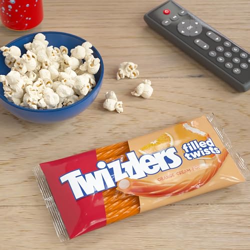 Amazon TWIZZLERS Filled Twists Orange Cream Pop Flavored, Chewy Candy Bags, 11 oz (12 Count)