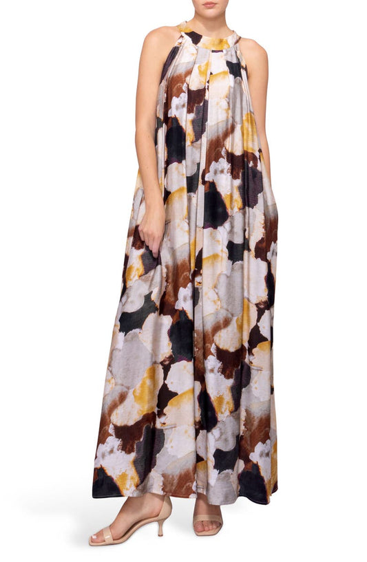 MELLODAY High Neck Maxi Dress