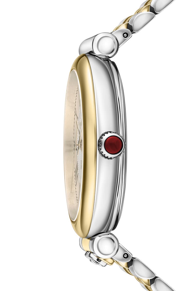 FERRAGAMO Ora Moonphase Two-Tone Bracelet Watch, 40mm