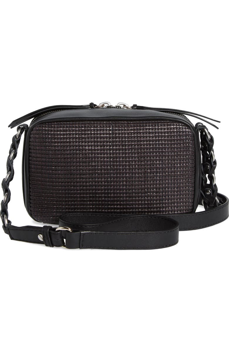 rag & bone Cami Straw & Leather Camera Bag