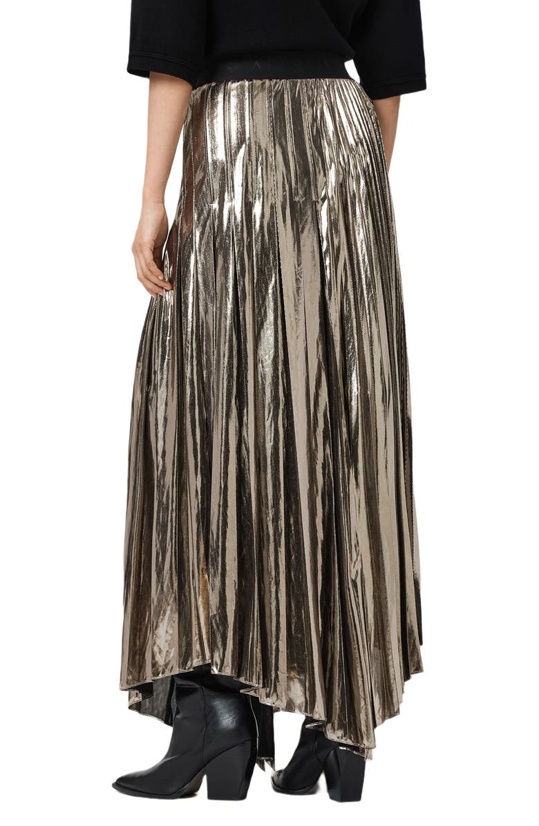 AllSaints Jax Pleated Maxi Skirt