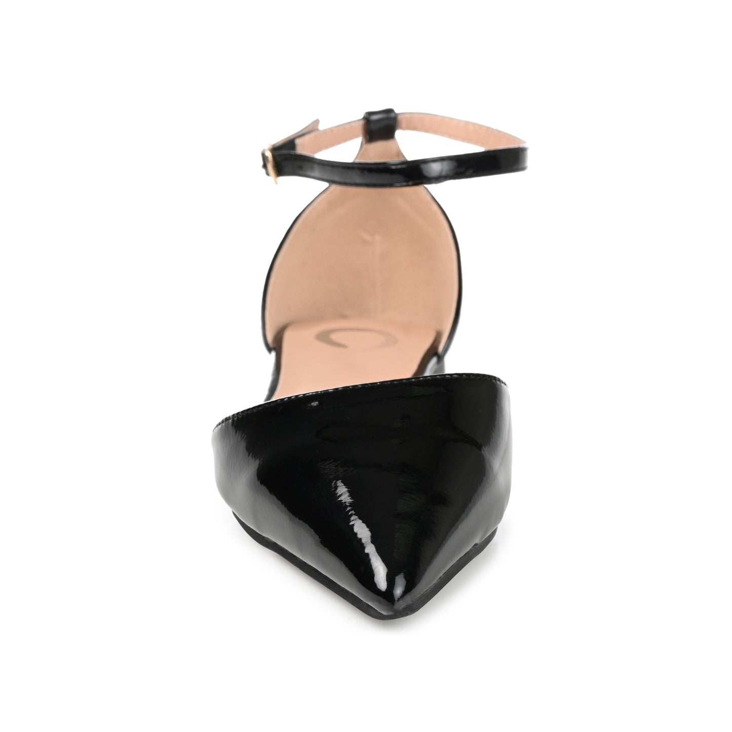 Walmart Journee Women's Reba Ankle Strap Pointed Toe Ballet Flats, Wide Width Available