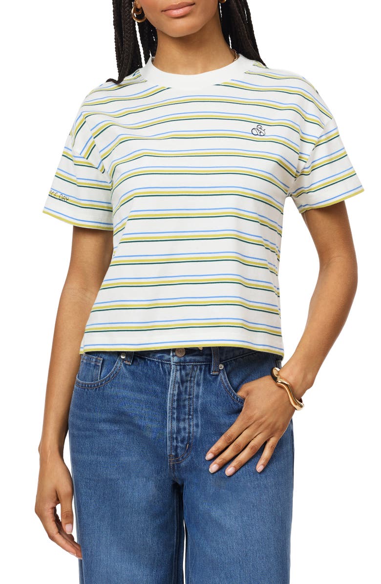 Scotch & Soda Boxy Yarn Dye Stripe T-Shirt