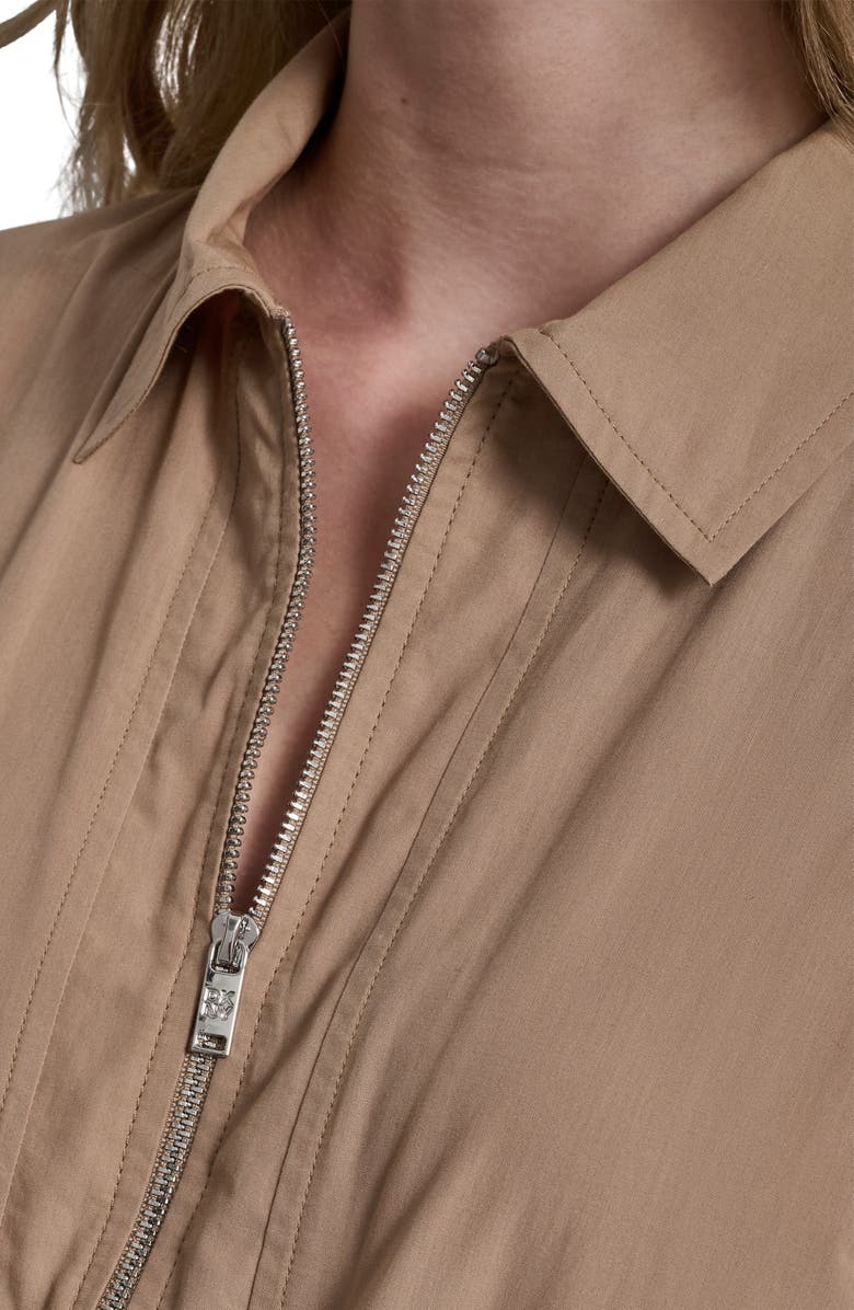 DKNY Zipped Cotton Shirtdress