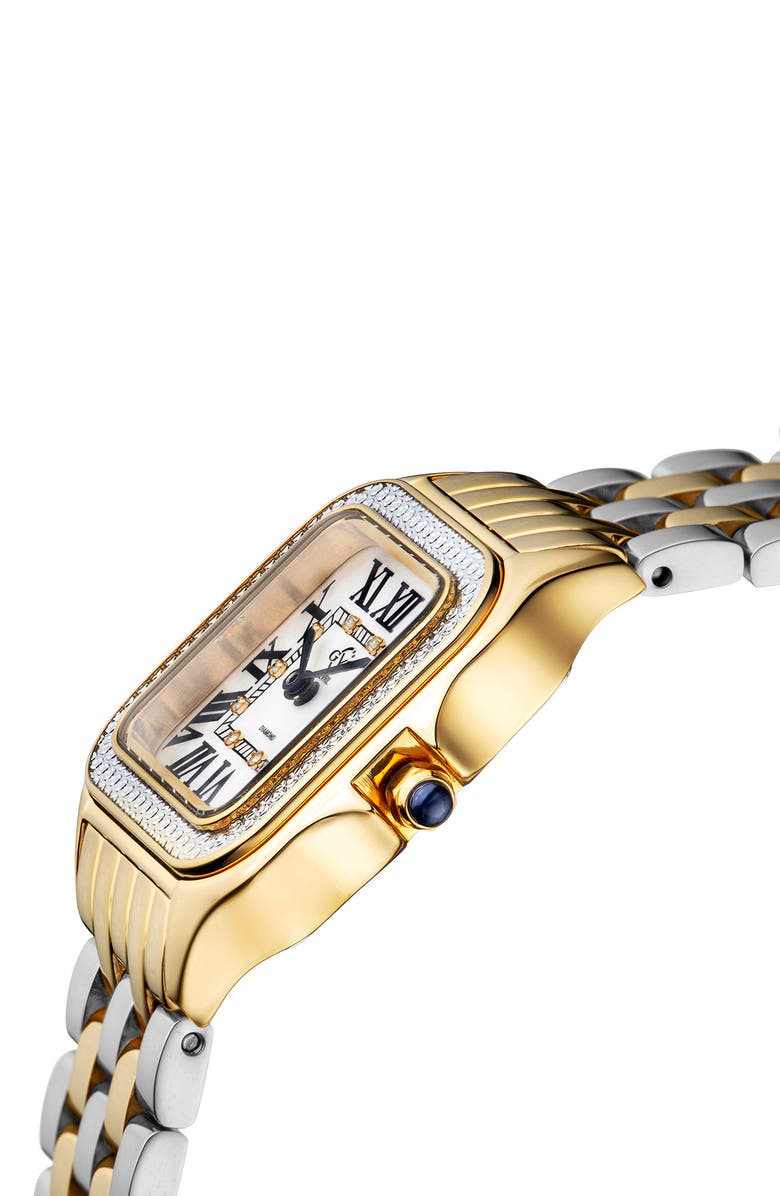 GV2 Women's Milan Diamond Dial Bracelet Watch, 27.5 mm