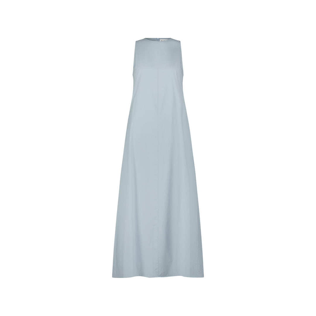 Sleeveless Poplin Maxi Dress