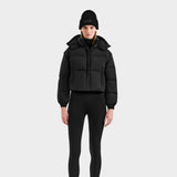 OPRAH WOMEN'S CONVERTIBLE DOWN PUFFER WITH REMOVABLE SLEEVES