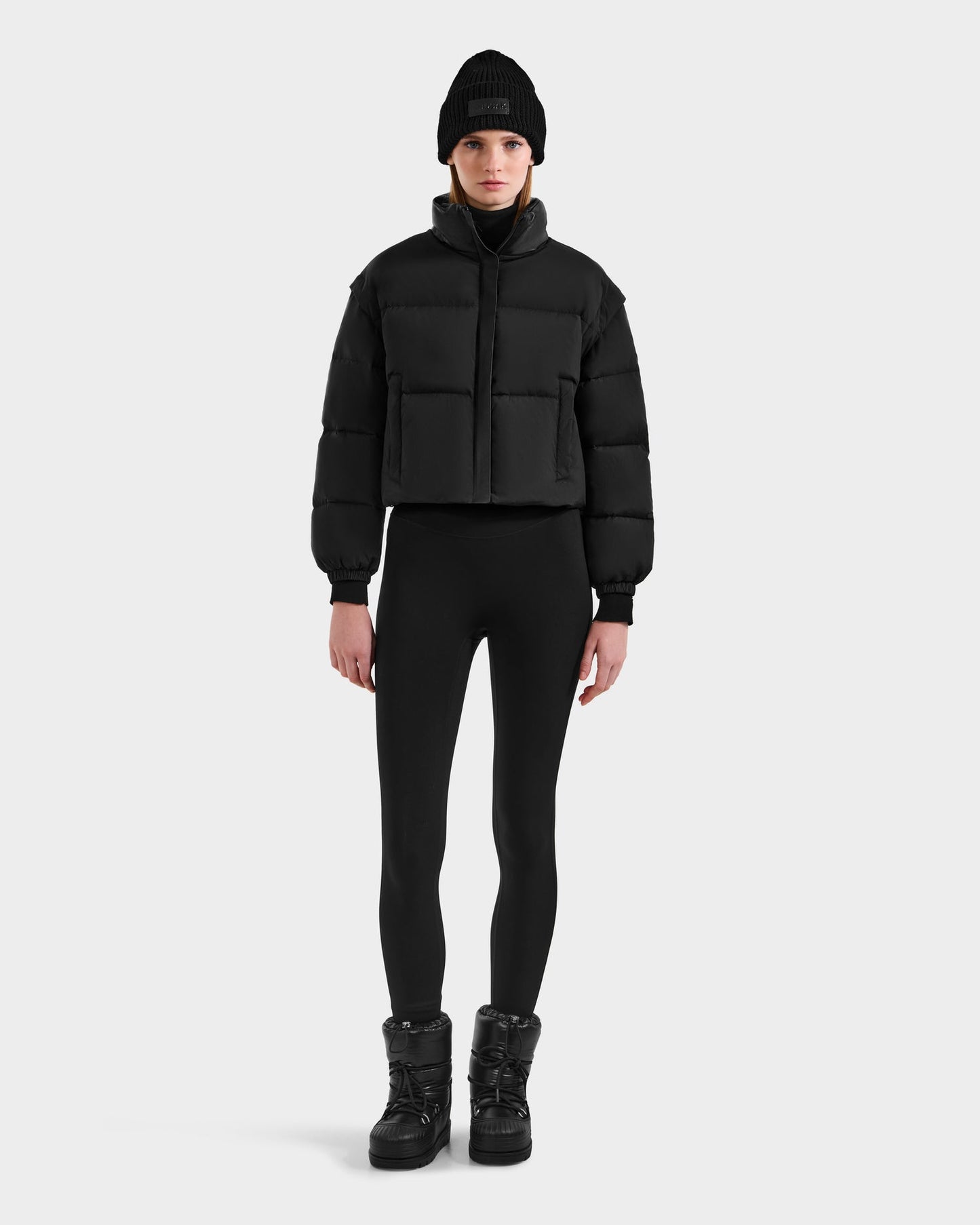 OPRAH WOMEN'S CONVERTIBLE DOWN PUFFER WITH REMOVABLE SLEEVES