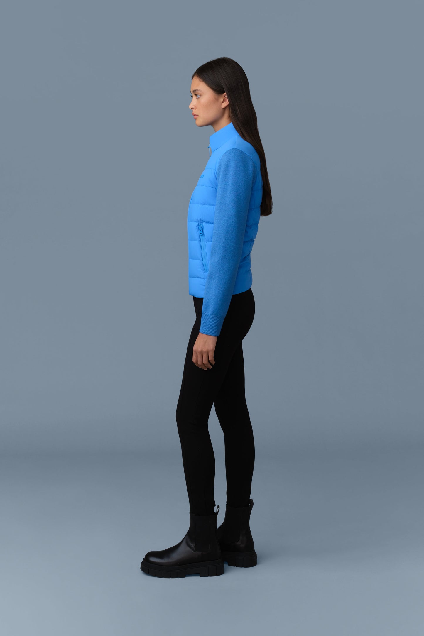 OCEANE-CITY Light down mixed-media jacket