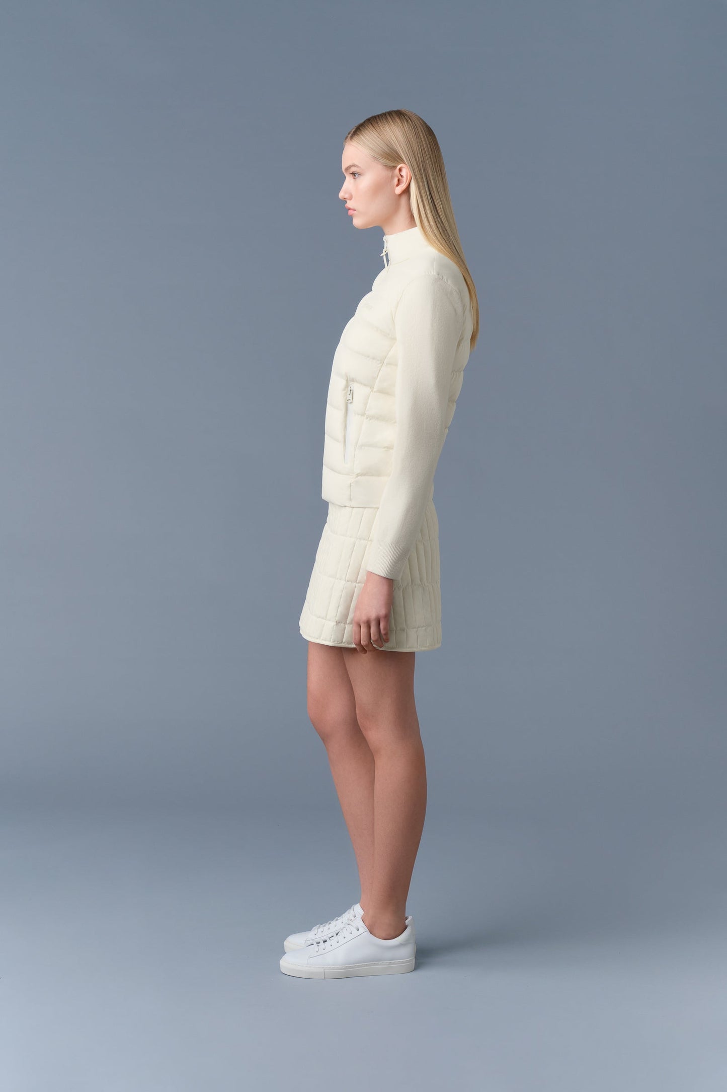 OCEANE-CITY Light down mixed-media jacket