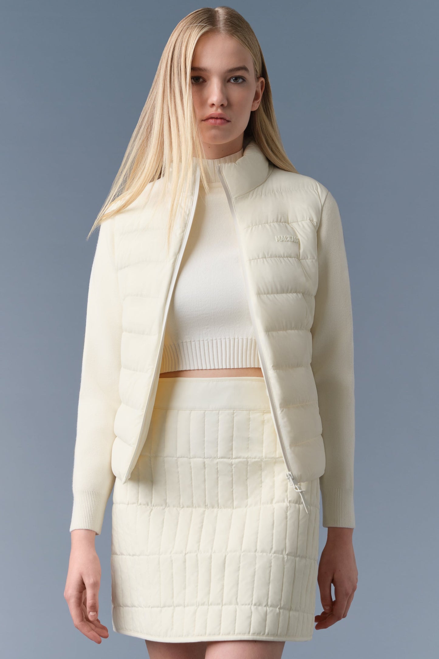 OCEANE-CITY Light down mixed-media jacket