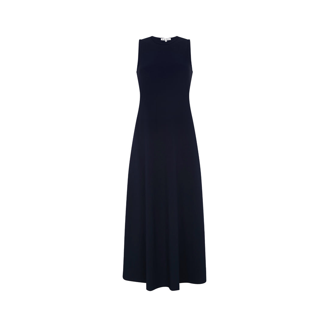 Sleeveless Poplin Maxi Dress