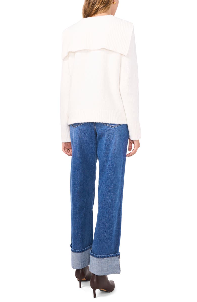 1.STATE Foldover Collar Cardigan