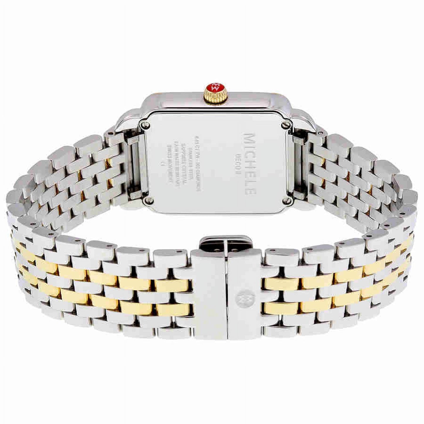 Walmart Michele Women's Deco II Mid Two-Toned Diamond 26mm Watch MWW06I000004