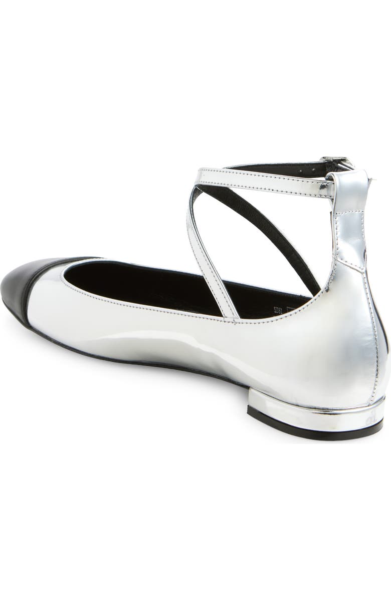 Stuart Weitzman Eden Cross Strap Ballet Flat (Women)