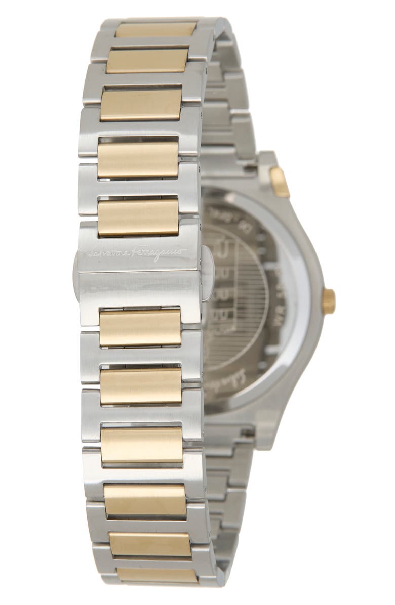 FERRAGAMO Gancini Two-Tone Bracelet Watch, 38mm