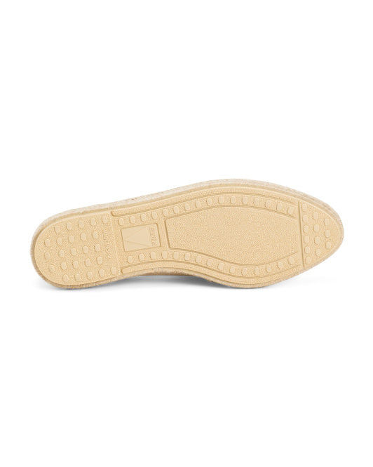 FUN VERBENAS Made In Spain Suede Espadrille Flat Shoes