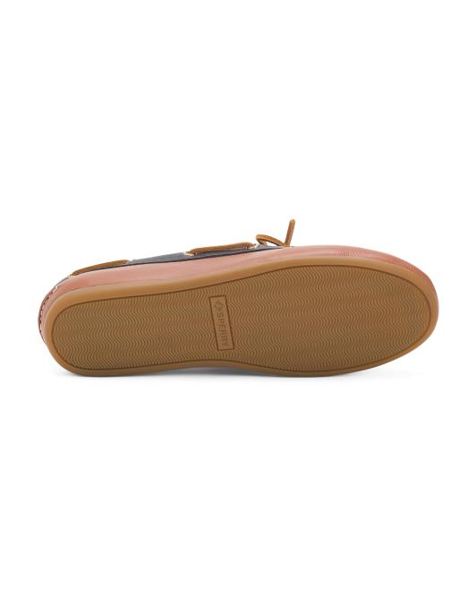SPERRY Leather Slim Boat Sneakers