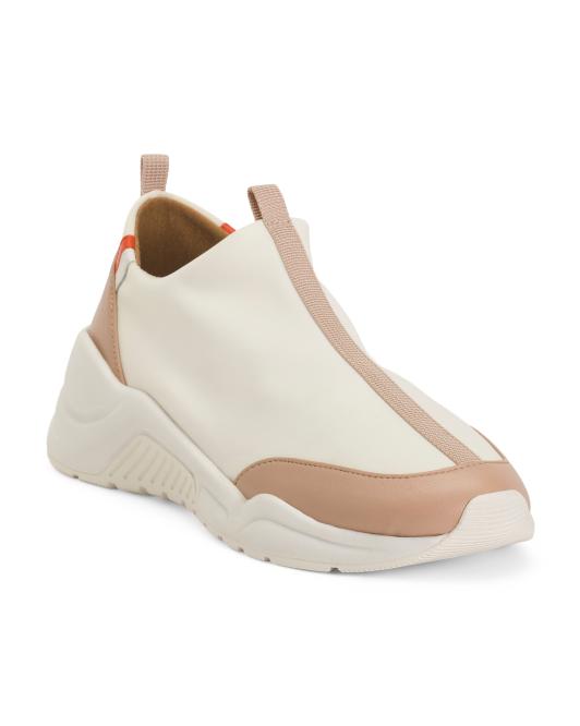 LINEA PAOLO Leather Robbie Sneakers