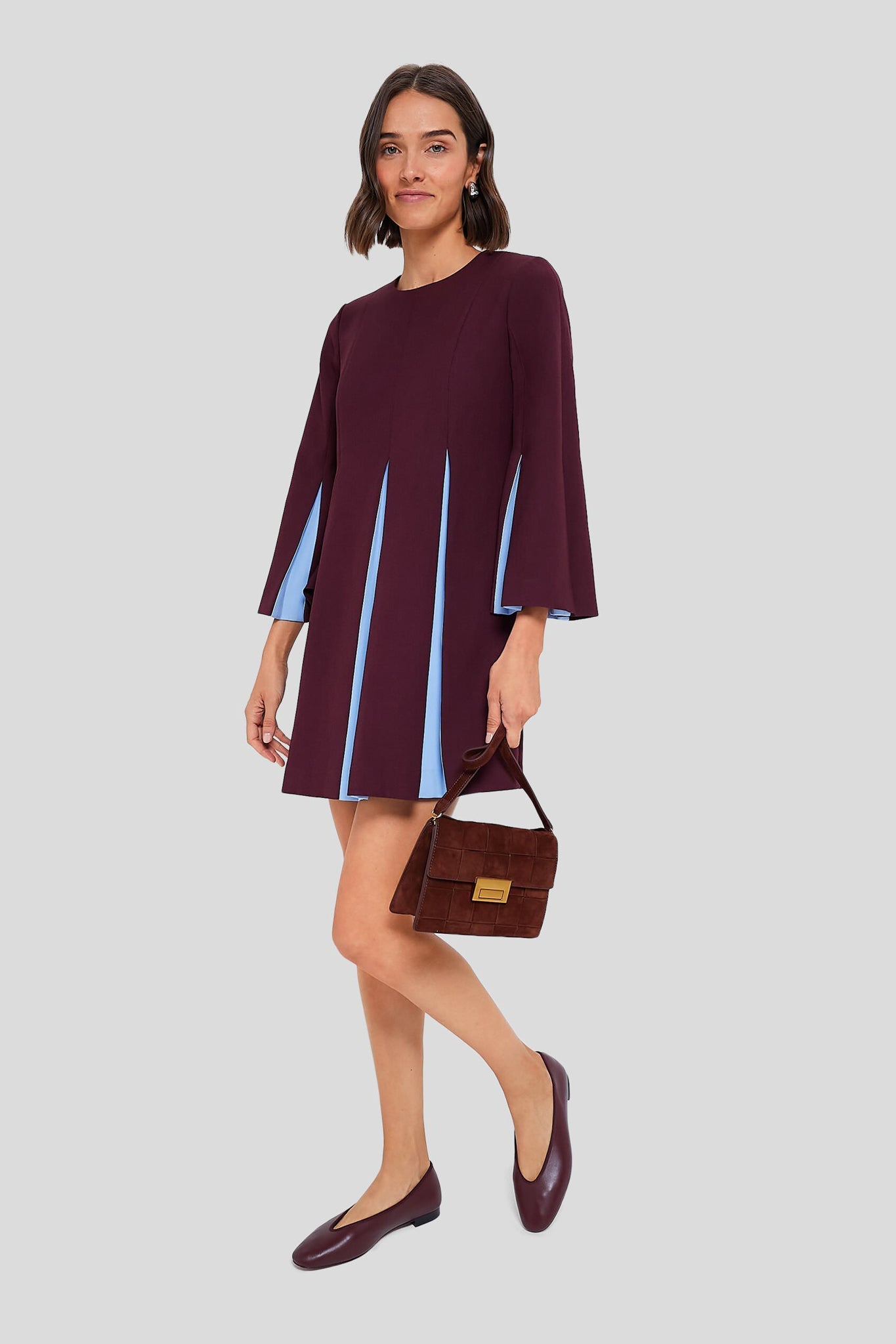 Oxblood Leather Nina Flats