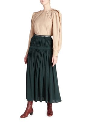 Chloé
 Fluid Pleated Midi Skirt