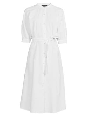 Saks Fifth Avenue
 Linen Blend Shirt Dress