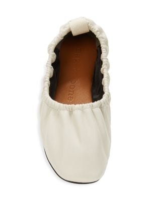 rag & bone
 Elly Ruched Leather Ballet Flats
