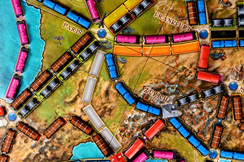 Ticket to Ride Europe 15th Anniversary DELUXE EDITION Board Game | Strategy Game | Family Game for Kids and Adults | Ages 8+ | 2-5 Players | Average Playtime 30-60 Minutes | Made by Days of Wonder